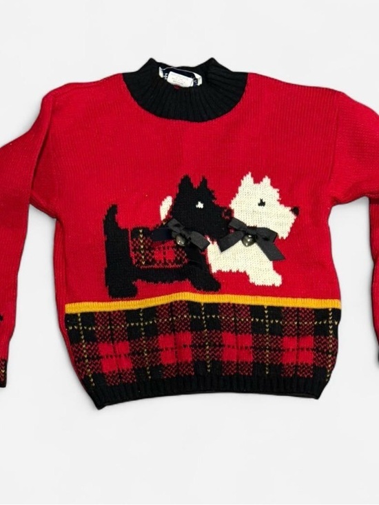 Heartworks Other - Vintage Heartworks Scottie Dog Christmas Sweater • Kids 5/6 • Made in USA